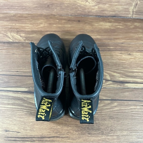 Dr. Martens DOCS Black Leather Lace Up Boots Shoes Women’s Size 5 - Picture 9 of 10